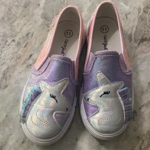 Cat & Jack little girls size 11 slip-on shoes